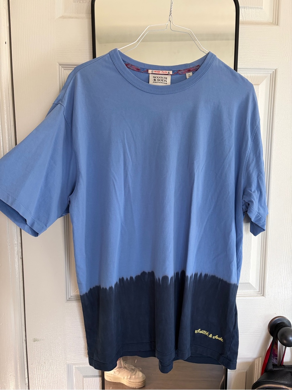 Scotch & Soda Blue Ombre Short Sleeve Tee
